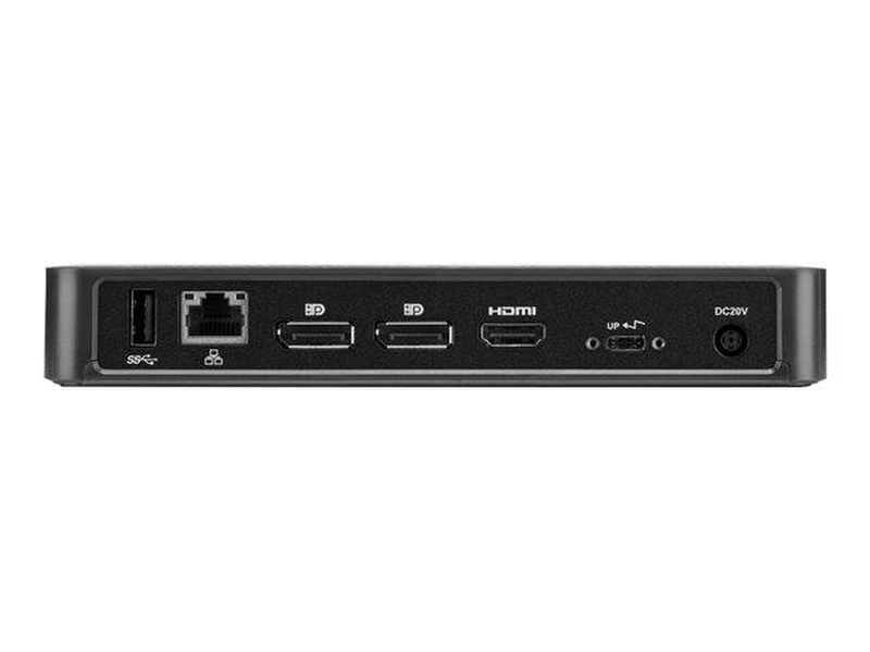 Targus dock430euz multi-function USB-c docking station 2x displayport HDMI triple video 85w pd gigabit ethernet grey-null