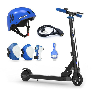 Buki france electric battery powered scooter 125mm - blue
