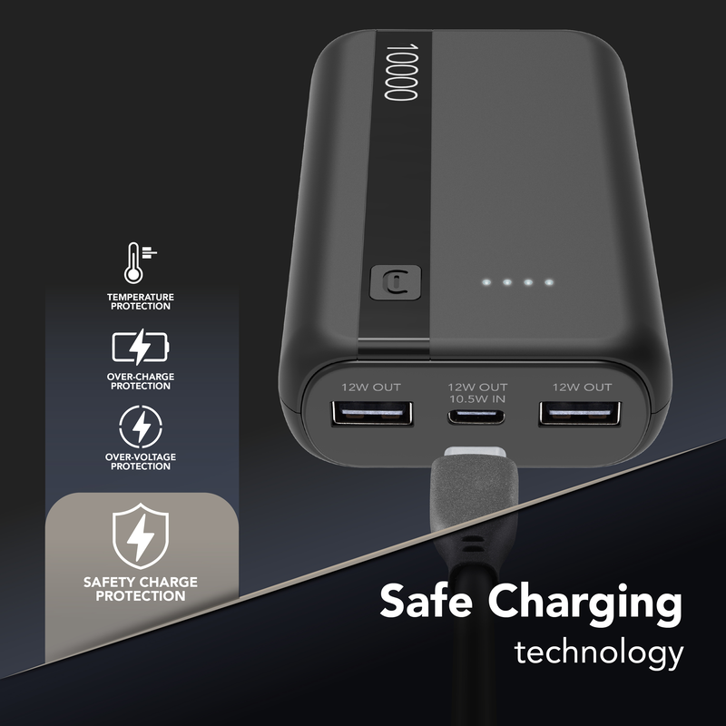 Cellularline pbentry10000k power bank 10000mAh 12w-null