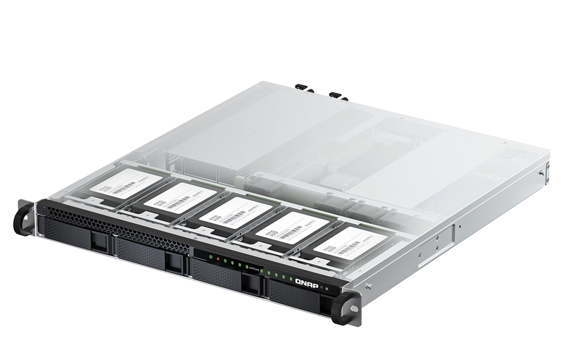 Qnap ts-h987xu-rp 9-bay 1u rackmount quts hero nas intel xeon e-2334 16GB ecc ddr4 dual 10GBe u.2 nvme redundant psu-null