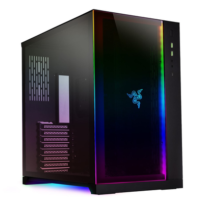 Lian li middle tower case pc-o11 dynamic razer edition, Black, medium