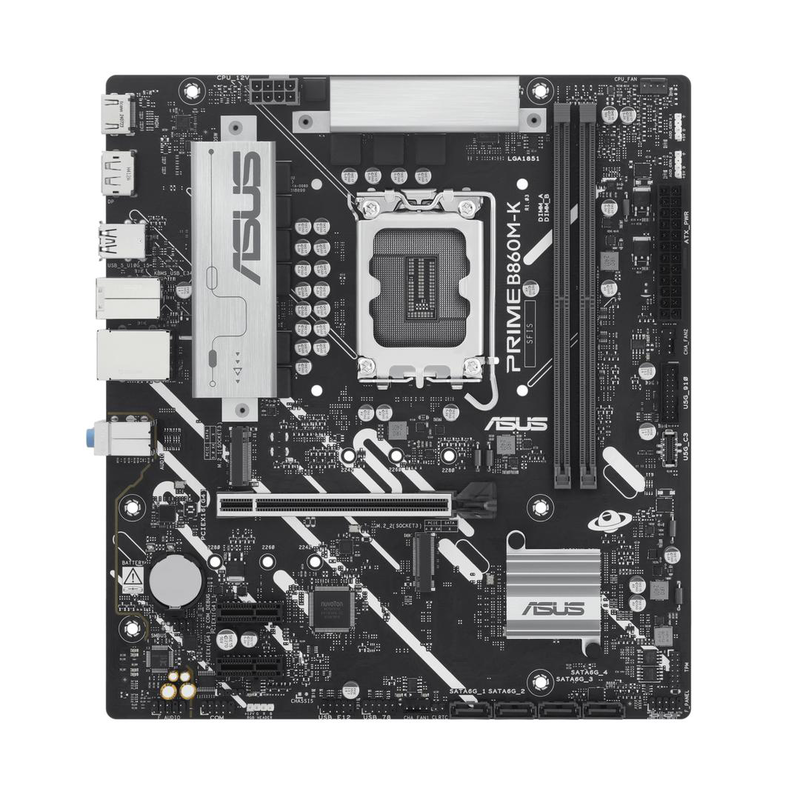 Asus prime b860m-k micro-atx motherboard lga 1851 intel b860 ddr5 pcie 5.0 dual m.2 2.5GBe black-null