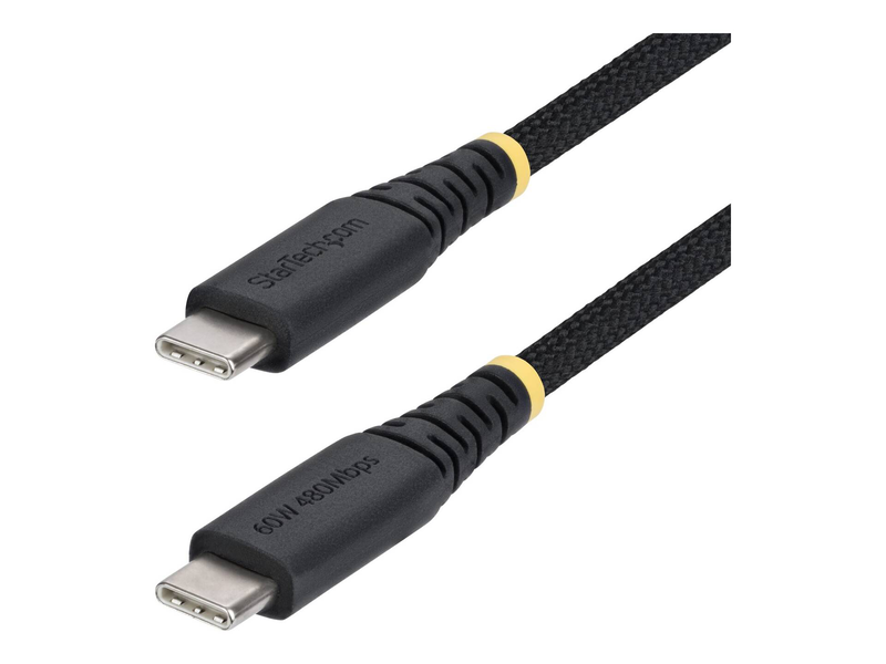 Startech.com / USB cable / 24 pin USB-c (m) to 24 pin USB-c (m) / USB 2.0 / 3 a / USB power delivery (60w) / black-null