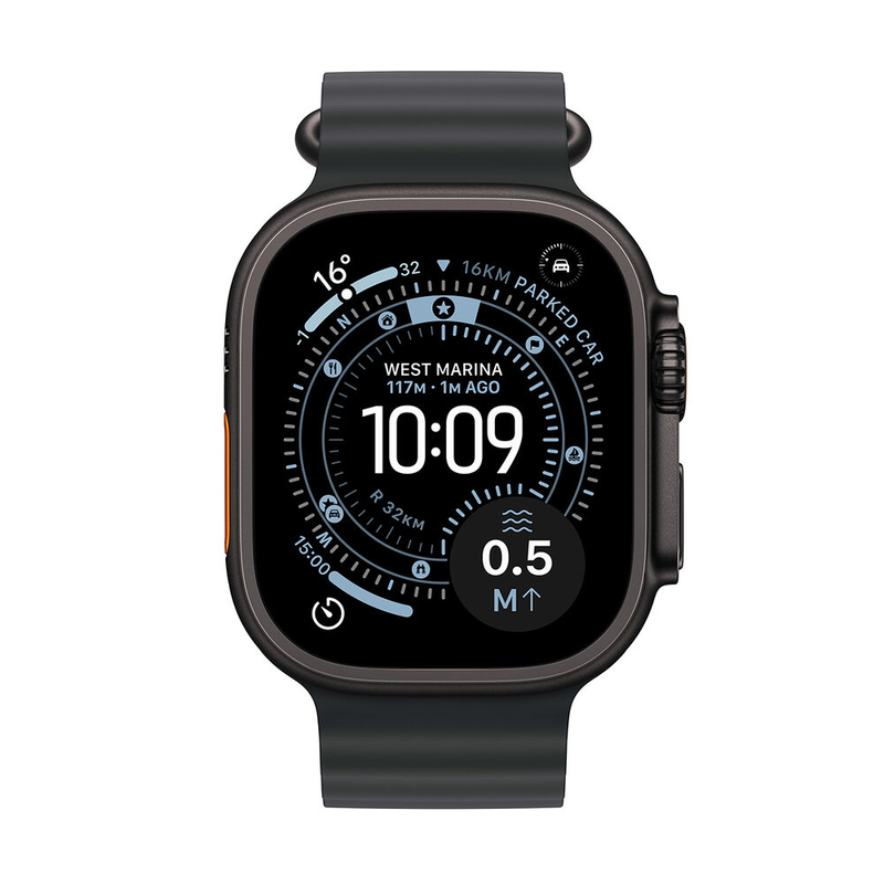 Apple watch ultra 3 GPS + cellular 49mm black titanium case with black ocean band-null