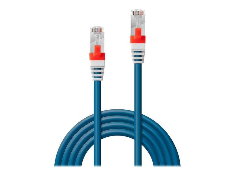 Lindy premium / patch cable / rj-45 (m) to rj-45 (m) / 5 m / sftp / cat 6a / halogen-free, snagless / blue-null