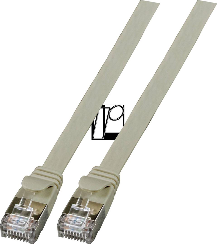Efb-elektronik / patch cable / rj-45 (m) to rj-45 (m) / 1.5 m / u/ftp / cat 6a / flat / grey-null