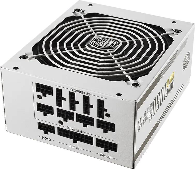 Cooler master mwe gold 1050 v2 1050w atx 3.1 psu 80+ gold fully modular pcie 5.1 12v-2x6 140mm fdb white-null