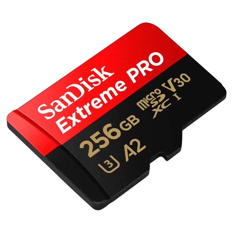 256GB micro sd memory card sandisk extreme pro v30 (sdsqxcd-256g-gn6ma)-null