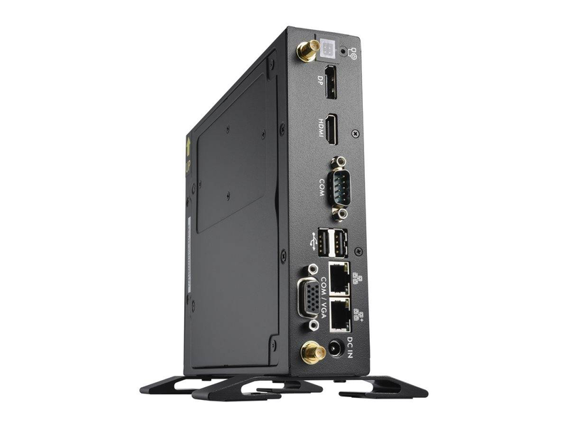 Shuttle xpc slim ds50u7 fanless barebone slim pc Intel Core i7-1355u iris xe ddr5 dual lan no ram no SSD no os black-null