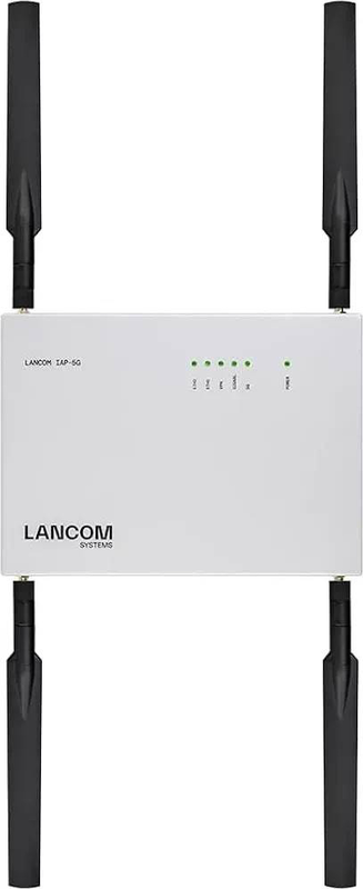 Lancom iap-5G eu industrial 5G router wwan gigabit ethernet poe dual-sim ip50 din-rail cellular gateway white-null