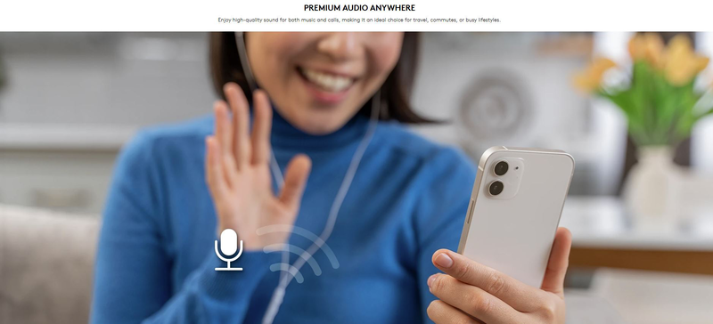 Genius mobile headset in-ear USB-c inline control hs-m365 white, , medium-null