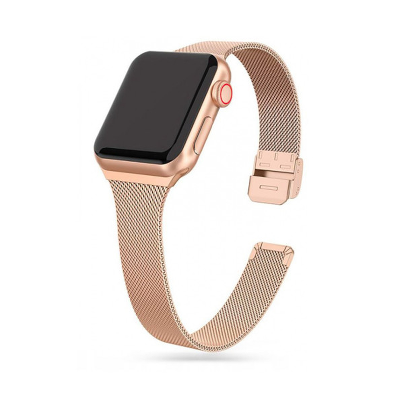Tech-protect thin milanese apple watch 4/5/6/7/se/8/9 40/41mm blush gold, , medium-null