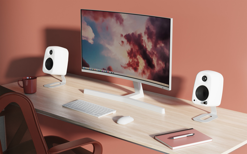 Kanto uki &epsilon;&nu;&epsilon;&rho;&gamma;ά &eta;&chi;&epsilon;ί&alpha; &upsilon;&pi;&omicron;&lambda;&omicron;&gamma;&iota;&sigma;&tau;ή 100w &mu;&epsilon; bluetooth, USB-c & έ&xi;&omicron;&delta;&omicron; &alpha;&kappa;&omicron;&upsilon;&sigma;&tau;&iota;&kappa;ώ&nu; - matte white (&zeta;&epsilon;ύ&gamma;&omicron;&sigmaf;)-null