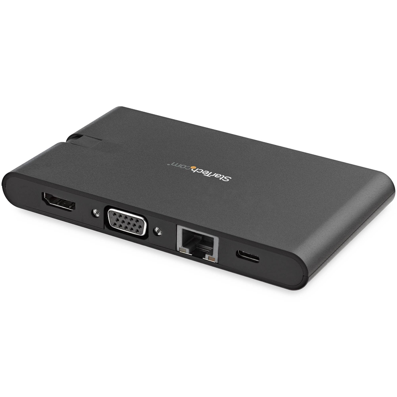 Startech.com dkt30chvscpd USB-c mini dock 4k HDMI vga 100w pd gigabit ethernet 3x USB 3.0 sd microsd black-null