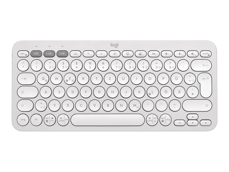 Logitech pebble keys 2 k380s - keyboard - wireless - bluetooth le - qwertz - german - tonal white, , medium-null