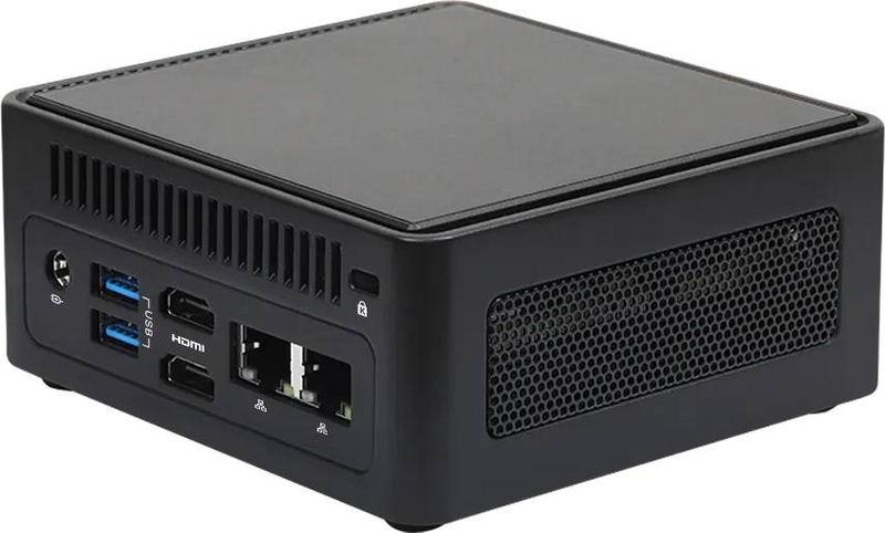 Asrock nuc box-255h barebone mini pc core ultra 7 255h arc 140t ddr5 vpro dual 2.5GBe no ram no SSD no os black-null