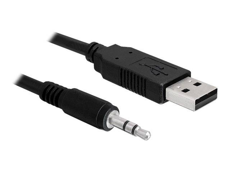 Delock converter USB 2.0 > serial-ttl 3.5 mm stereo jack (5 v) / serial adapter / USB 2.0 / serial / black, , medium-null