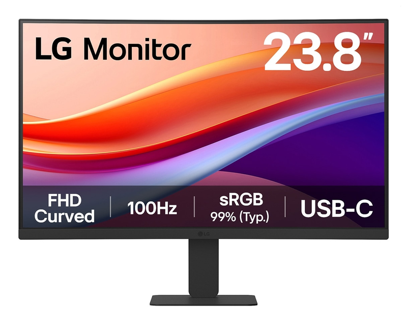 Lg 24u421a-b 23.8" monitor curved 100hz 1920x1080, , medium-null