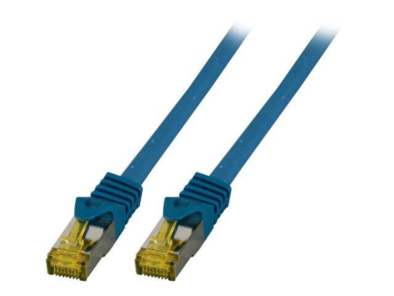 Efb-elektronik / patch cable / rj-45 (m) to rj-45 (m) / 15 mm / 6.5 mm / s/ftp / cat 6a / halogen-free / blue-null