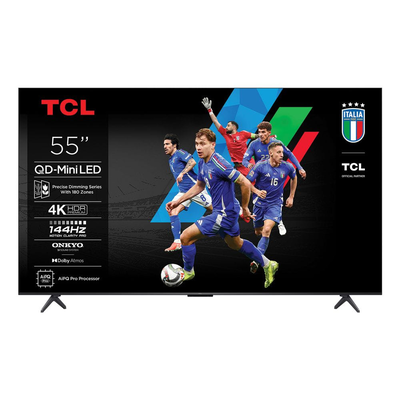 Tcl smart TV 55" 4k qd-mini led 55c6k (2025), Black, medium