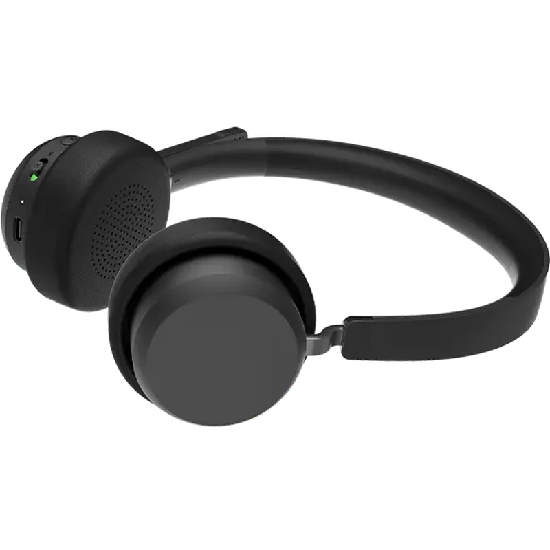 Lenovo wireless stereo headset 4xd1q30302 bluetooth 5.3 40mm enc mic multipoint USB dongle 60h black-null
