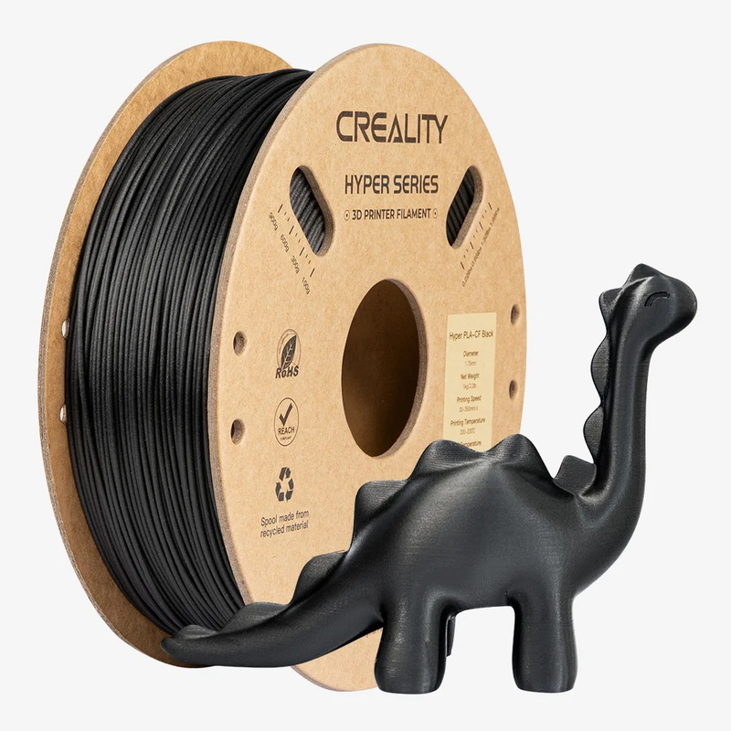 Creality hyper pla-cf black carbon fiber 3d printer filament high strength 1kg spool 1.75 mm-null