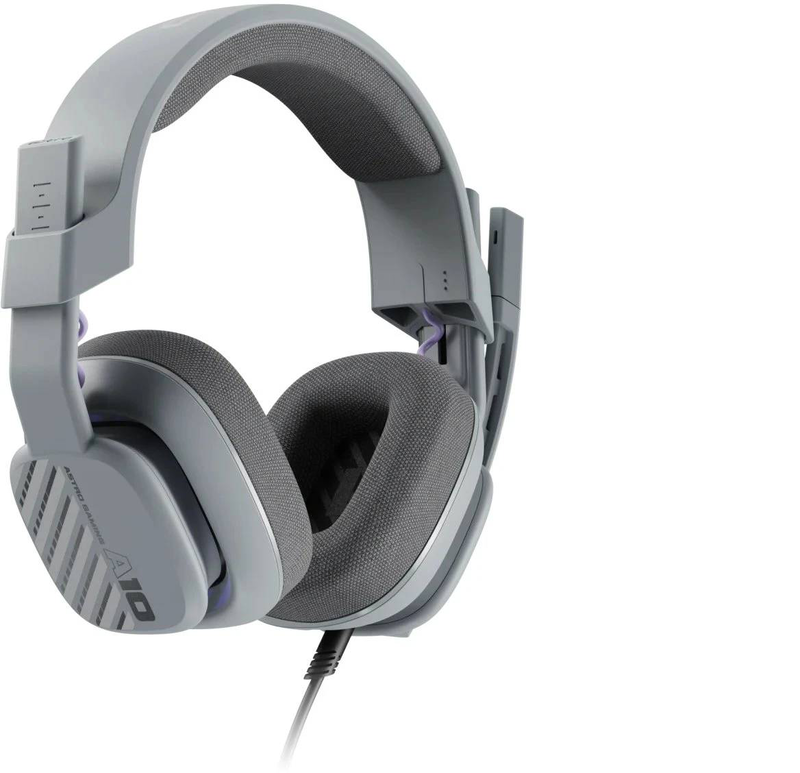 Astro a10 Gen 2 wired gaming headset 939-002071 32mm drivers flip-to-mute mic in-line volume 3.5mm grey-null