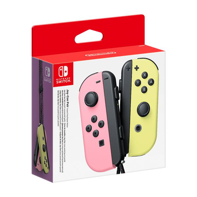 Nintendo switch joy-con pair pastel pink/pastel yellow