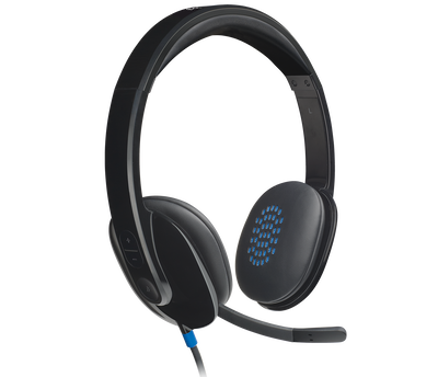 Logitech h540 headset USB, Black, medium