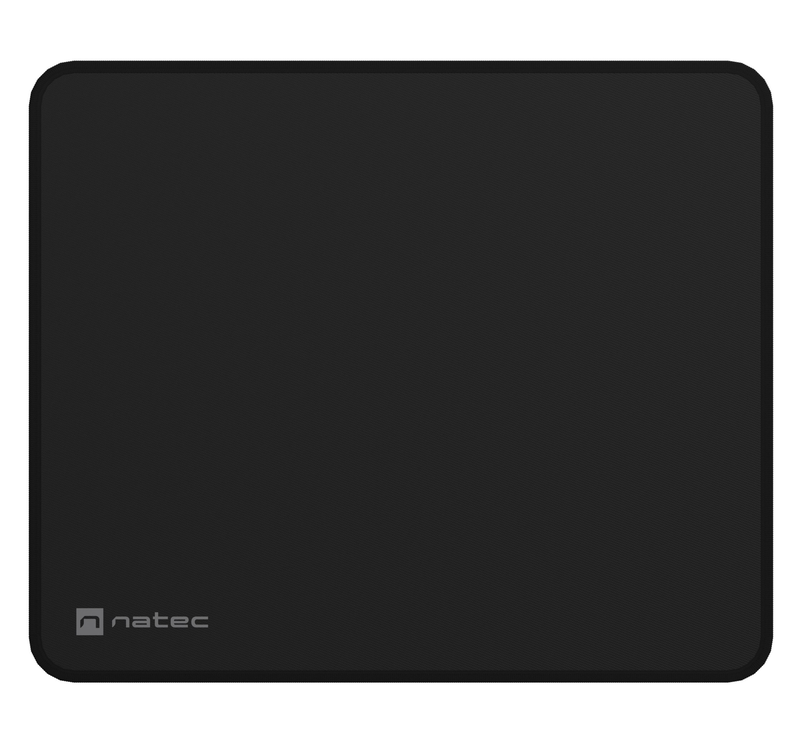 Natec colors series medium mousepad obsidian black, , medium-null