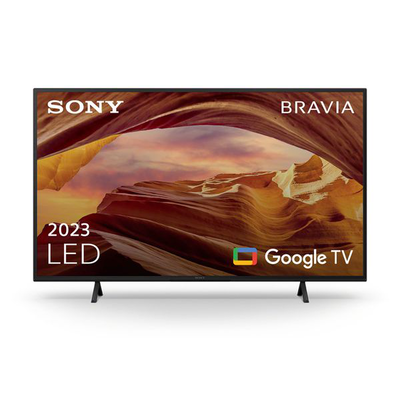 Sony smart 43" 4k ultra HD led kd43x75wl (2023) TV, Black, medium