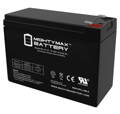 Mighty max 12v 10ah sealed lead acid battery, , medium