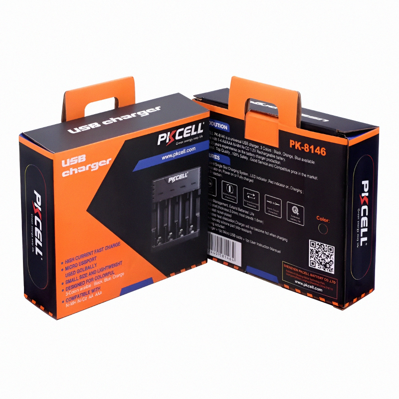 Pkcell USB φορτιστής 4 μπαταριών li-ion μεγέθους 18650/16340, , medium image number null