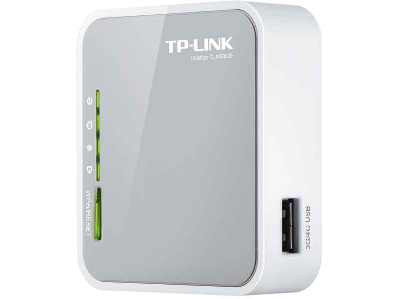 Tp-link tl-mr3020 v3 portable 3g/4G wireless n300 router Wi-Fi 4 2.4GHz 10/100 USB travel wisp white-null