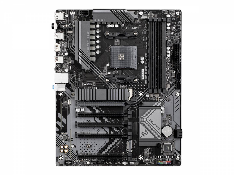 Gigabyte b550 eagle Wi-Fi 6 atx motherboard socket am4 AMD b550 ddr4 pcie 4.0 dual m.2 Wi-Fi 6GBe USB-c black-null