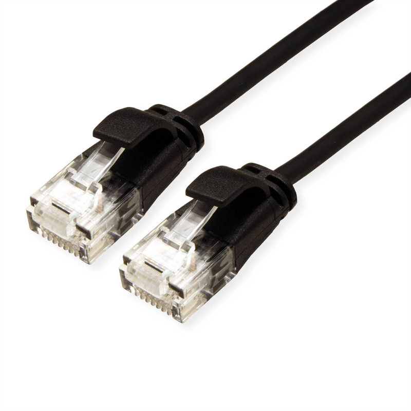 Roline / patch cable / rj-45 (m) to rj-45 (m) / 5 m / utp / cat 6a / halogen-free, molded / black-null