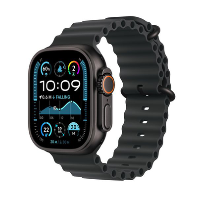 Watch ultra 2 GPS + cellular 49mm black titanium case with black ocean band