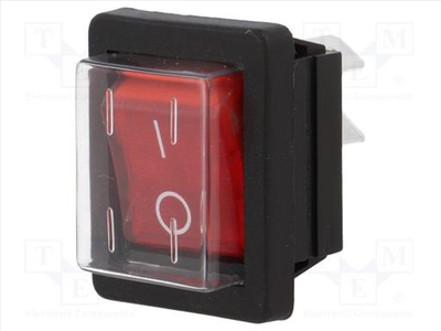 Rocket switch on-off 16a/250vac-green or red, , medium