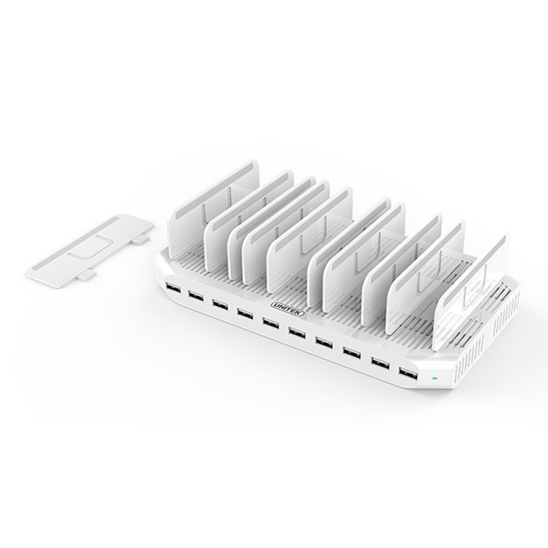 Product image: Unitek y-2172 19.2a 96w 10port USB smart charging station, , medium-null