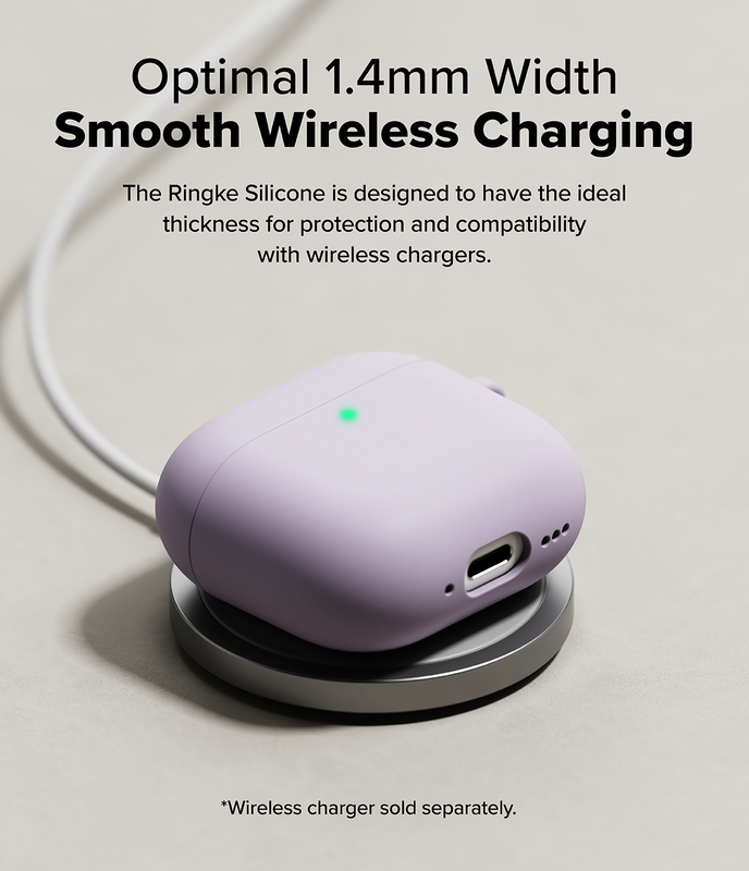 AirPods 4 case | silicone case - light purple, , medium-null