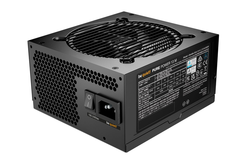 Be quiet! Pure power 13 m 850w bp027eu atx 3.1 fully modular power supply 80 plus gold pcie 5.1 12v-2x6 black-null