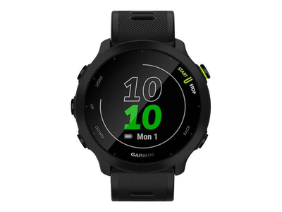 Garmin forerunner 55 - black - sport watch with band - silicone - black - display 1.04" - bluetooth, ant+ - 37 g, , medium