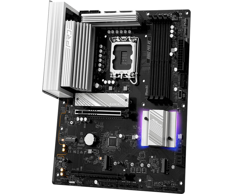 Asrock b860 pro rs motherboard atx lga1851 intel b860 ddr5 pcie 5.0 m.2 Gen5 2.5G lan-null