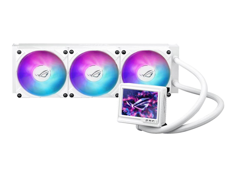 Asus rog ryujin III 360 argb extreme white edition aio liquid CPU cooler 360mm 3.5 inch lcd asetek lga1700 1851 am5 am4 white-null