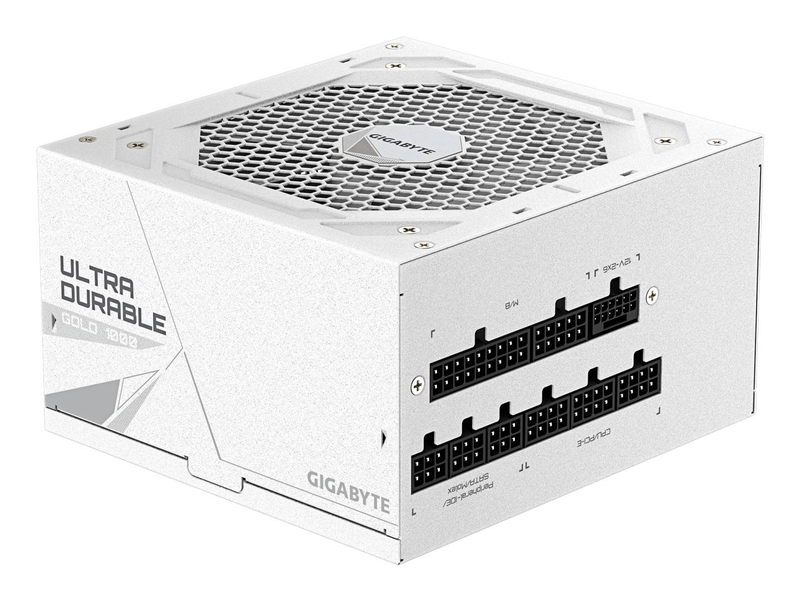 Gigabyte ud1000gm pg5 v2 ice 1000w atx 3.1 psu 80+ gold cybenetics platinum fully modular 12v-2x6 white-null