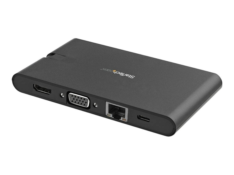 Startech.com dkt30chvscpd USB-c mini dock 4k HDMI vga 100w pd gigabit ethernet 3x USB 3.0 sd microsd black-null