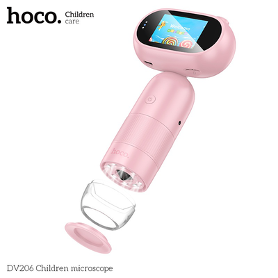 Hoco dv206 children microscope 1080p 16m, Pink, medium
