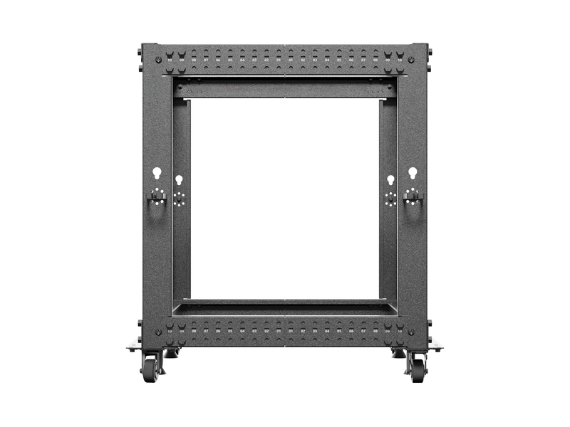 Lanberg open rack 19 12u adj.depth 600-1000mm black, , medium-null