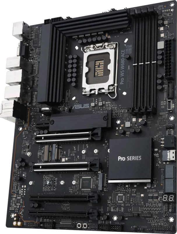 Asus pro ws w680-ace atx motherboard | intel w680 | lga1700 | ddr5 | 2.5GBe, , medium-null