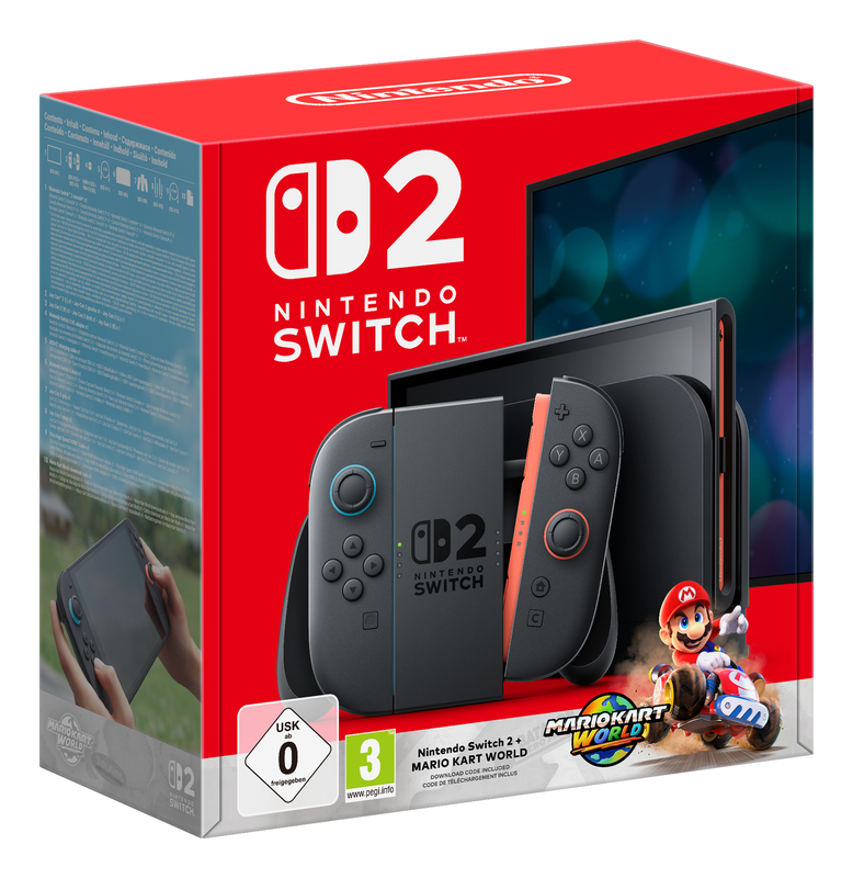Nintendo switch 2 gaming console 256GB mario kart world bundle-null